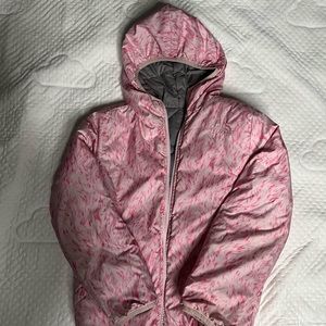 Used reversible north face jacket for a girl